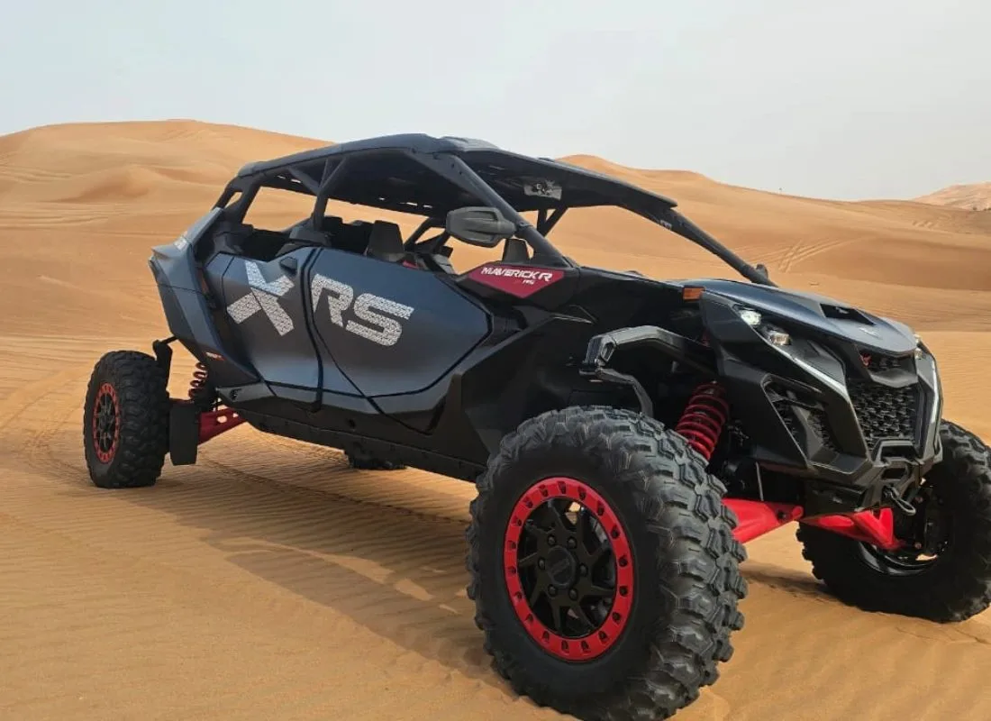 Desert Safari Dubai dune bashing at sunset